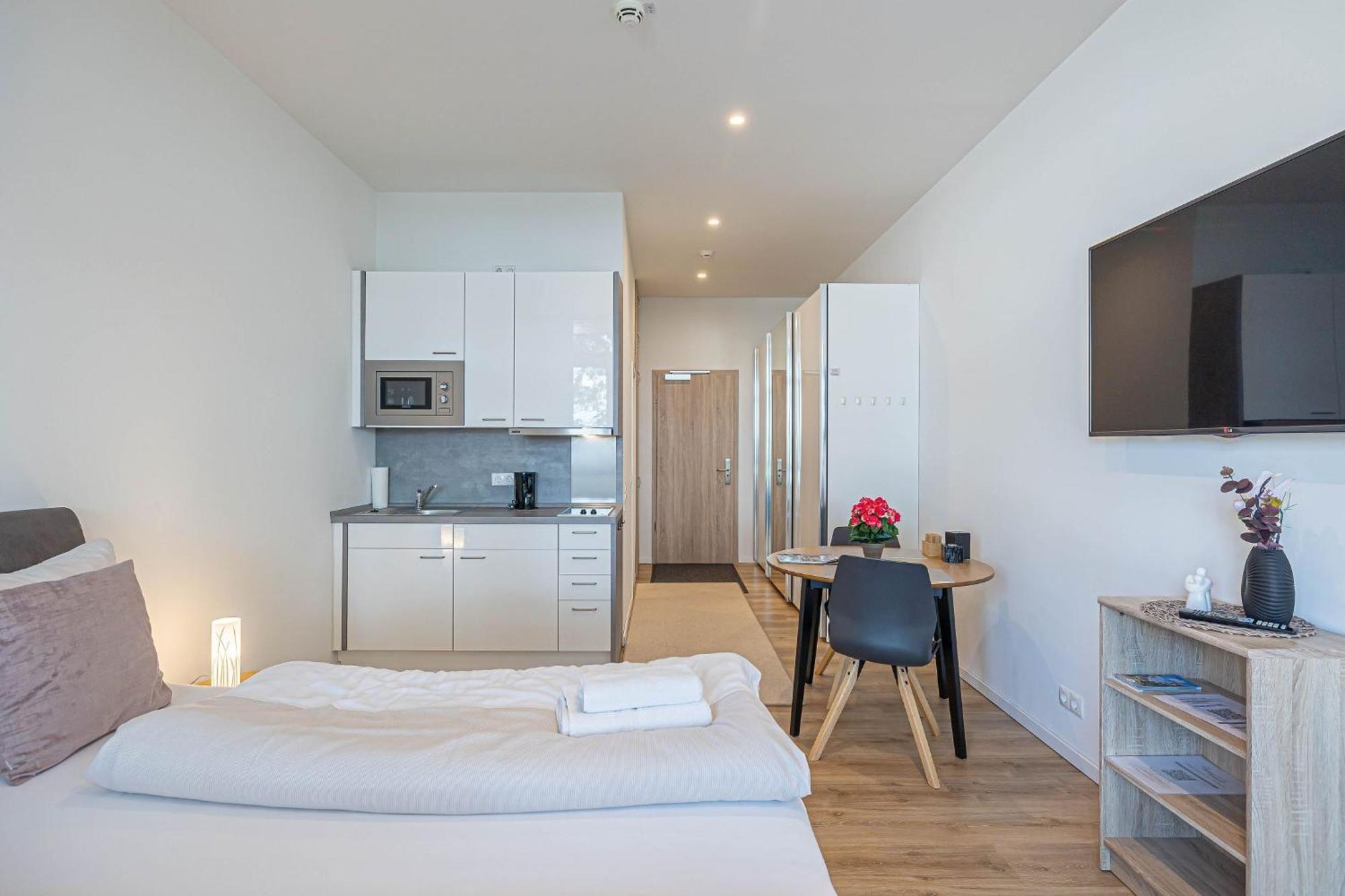 Fewo1846 Intermar - Leichte Brise - Modernes Studioapartment Mit Meerblick Glücksburg المظهر الخارجي الصورة