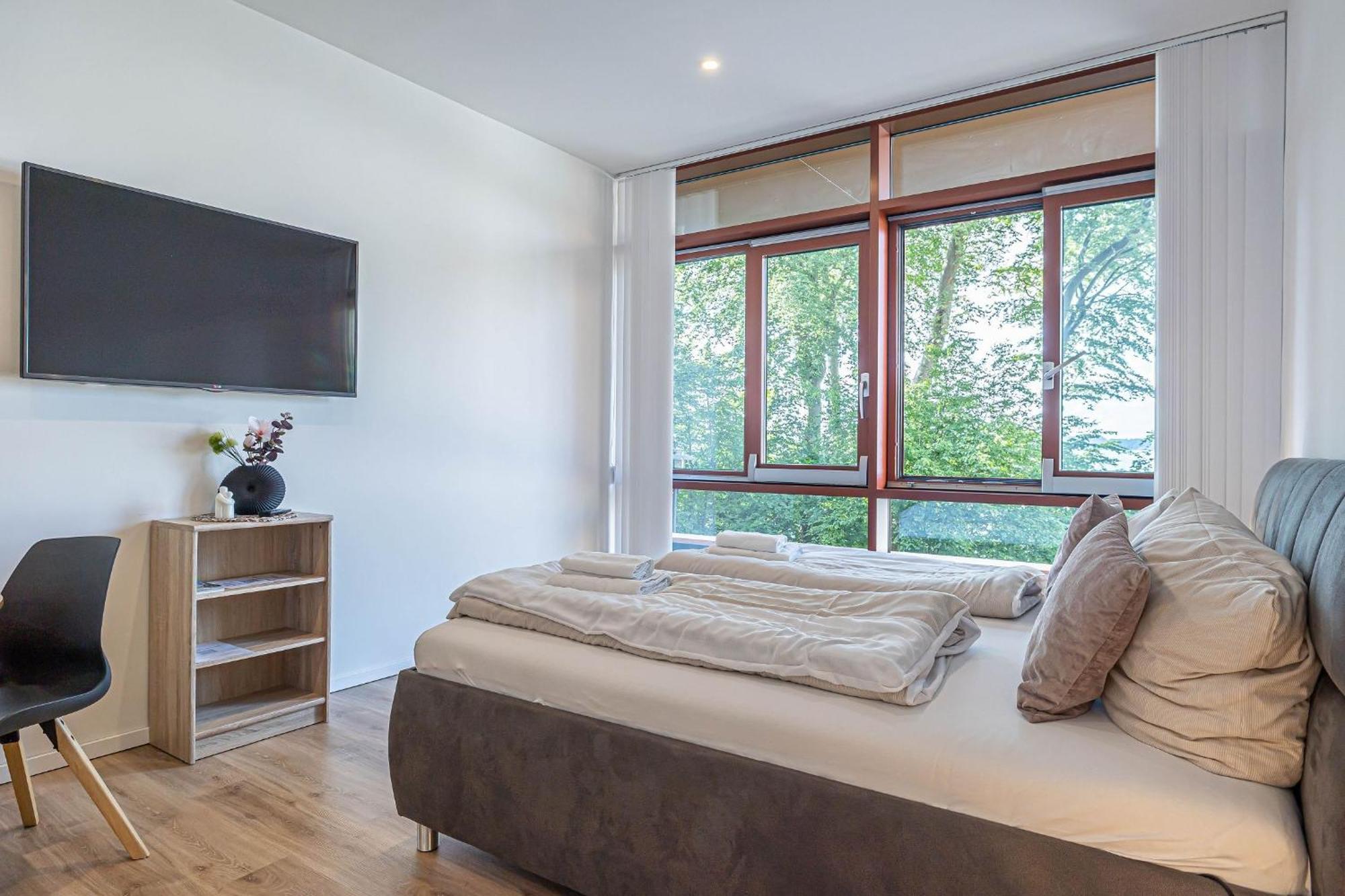 Fewo1846 Intermar - Leichte Brise - Modernes Studioapartment Mit Meerblick Glücksburg المظهر الخارجي الصورة